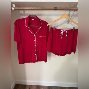 Women's Red Pajama Set